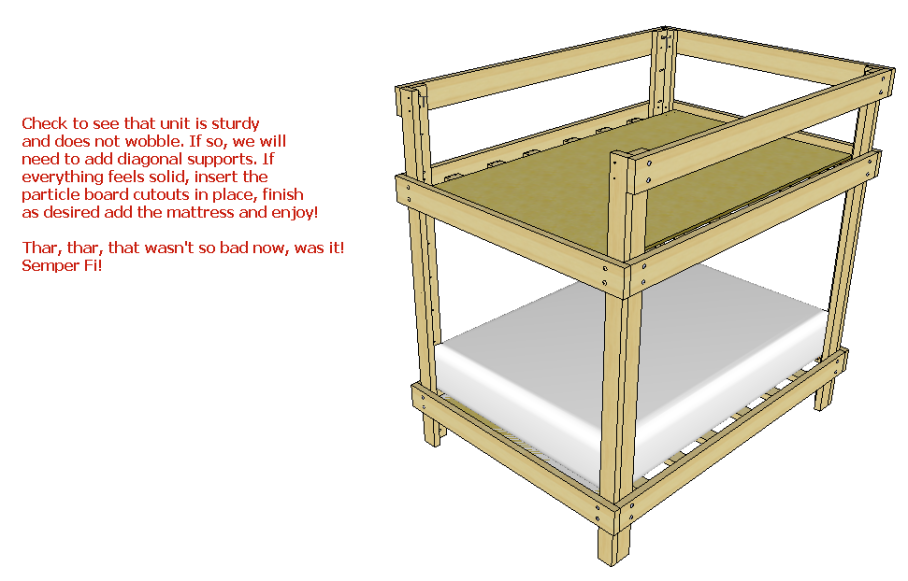 DIY Bunk Bed Plans Full Over Queen PDF Plans UK USA NZ CA