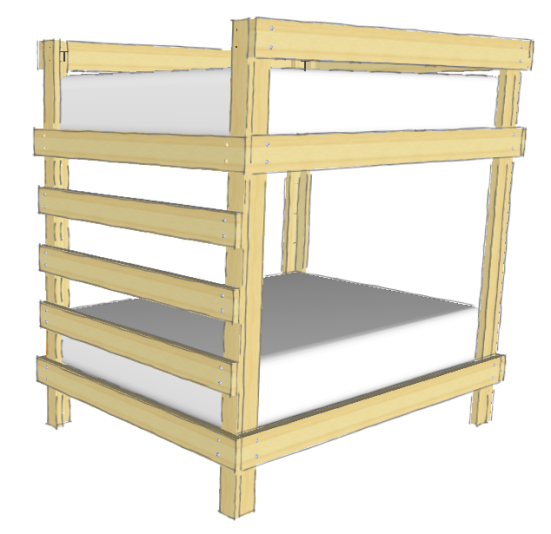Full Bunk Bed Plans